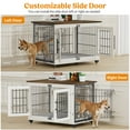 thumbnail image 4 of LainTene Dog Crate Furniture, Dog Kennels for Inside with Pads and Wheels, Heavy Duty Pet House for Small Medium Dogs, White, 4 of 9
