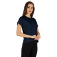 thumbnail image 3 of Inkmeso Drop Shoulder Round Neck T-shirt For Womens Casual Relax Fit Summer T-shirts, 3 of 7