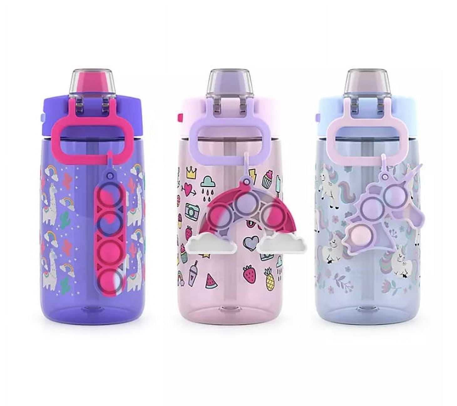 Ello Kids Colby 14-oz. Tritan Plastic Water Bottle, 3-Pack (Assorted  Colors)