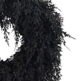 thumbnail image 4 of My Texas House Halloween Drapey Faux Cedar Wreath, Black, 24", 4 of 5