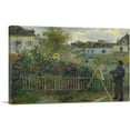 thumbnail image 1 of ARTCANVAS Monet Painting His Garden at Argenteuil 1873 Canvas Art Print by Pierre-Auguste Renoir - Size: 26" x 18" (1.50" Deep), 1 of 9