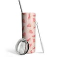 thumbnail image 1 of Gobelet Isotherme en Acier Inoxydable à Pois Rouges et Blancs 40 Oz avec Couvercle et Paille pour Eau, Thé Glacé, Café, Smoothie et Plus, 1 of 6