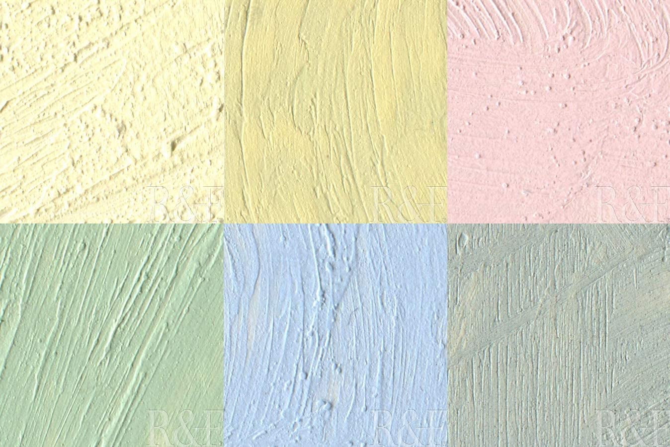 R&F Handmade Paints Pigment Stick Set, 6-Color Chromatic Tones Set