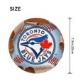 thumbnail image 4 of Toronto Baseball Round Non-Slip Rubber 4 PCS 8in Mouse Pad 3mm Thick Polyester Surface for Office Gaming PC, Bluebird Mouse Pad LS272, 4 of 7
