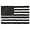 Thin Gray Line American, variant on Anley Fly Breeze 3x5 Foot Black and White American Flag - Recession USA Flags Polyester