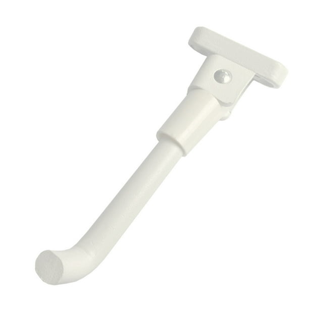 Soidarity Soporte de pie para patinete eléctrico, resistente al agua, antideslizante, soporte Universal, soporte de trípode lateral, piezas de Patinetes eléctricos Blanco