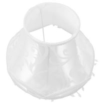 IBASETOY Elegant White Drum Lamp Shade with Tassel Beads for Home Decorative Lighting
