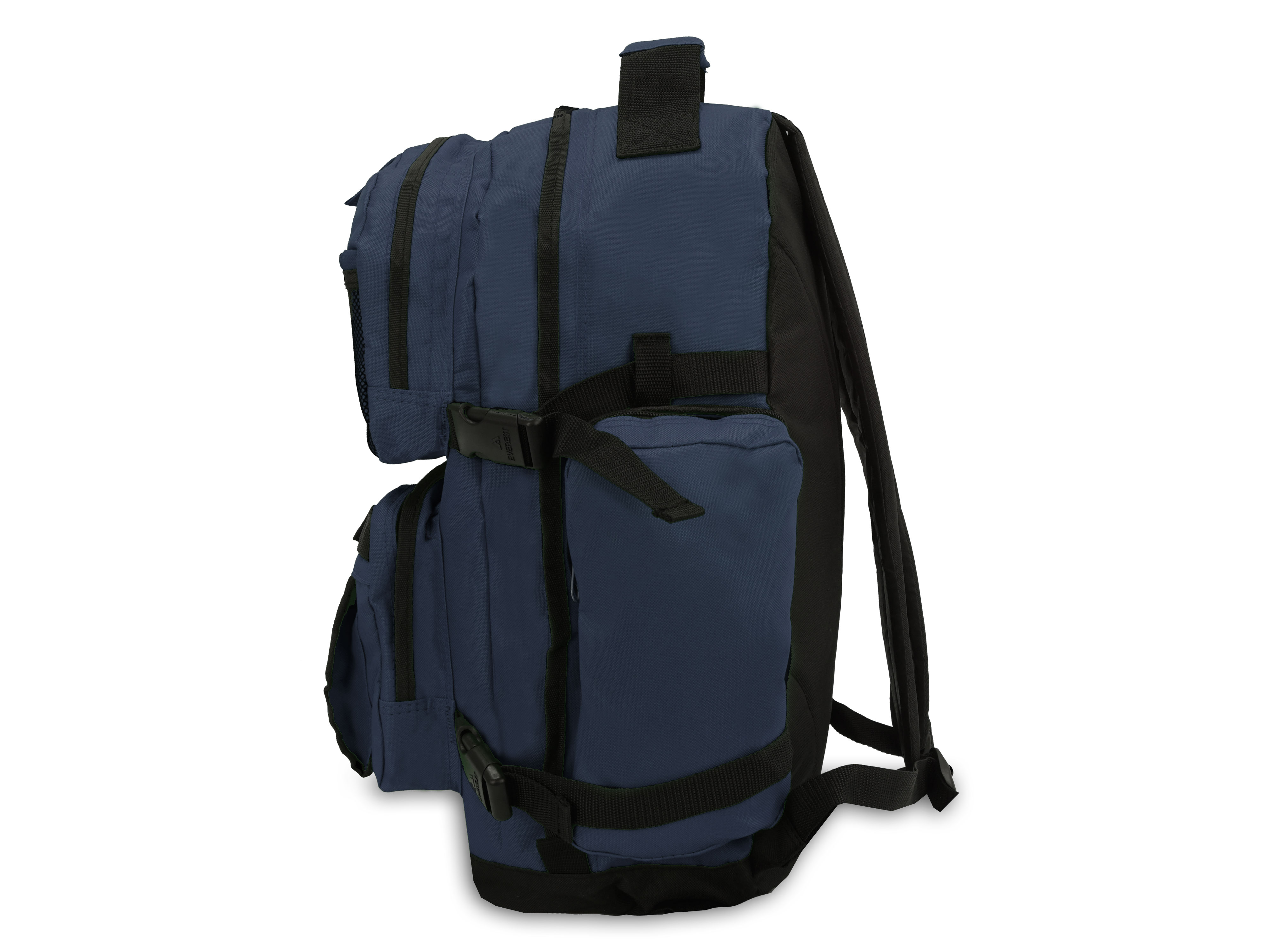 Everest Unisex Oversize Deluxe Backpack Navy Blue Black - image 4 of 5