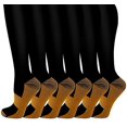 thumbnail image 1 of Copper Compression Socks for Men Women Circulation- 6 Pairs 20-30mmhg Support Compression Socks - Best for Running, Athletic, Nurses, Pregnancy, Flight, 1 of 2