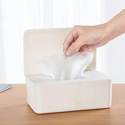 Dustproof Wet Wipes Storage Box With Lid Home Desktop Tissue Storage Box