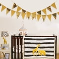 thumbnail image 4 of 4Pack Hot Gold Party Decorations Hanging Paper Triangle Banner Bunting Flag Pennant Garland for Graduation Birthday Wedding Party SuppliesShiny gold, 4 of 6