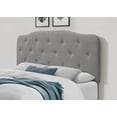 thumbnail image 2 of HMD Angela Upholstered Tufted Twin Headboard, Gray, 2 of 4
