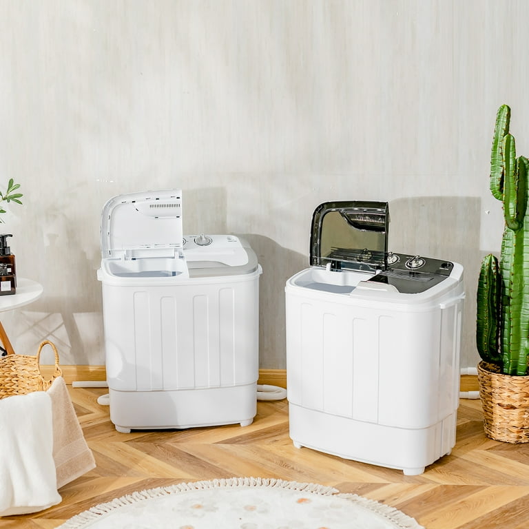 Costway 13lbs Portable Twin Tub Mini RV Washing Machine, Small