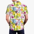 thumbnail image 6 of Salouo Tropical Pineapples for Men's Short Sleeve Polo Shirts,Polo Shirts for Men Performance Short Sleeve Golf Shirt Athletic Casual Collared T-Shirt-3X-Large, 6 of 8