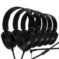thumbnail image 1 of Sonitum Premium Classroom - Juego de auriculares y micrófono con conector de 3,5 mm, auriculares estéreo con micrófono y almohadillas giratorias suaves, perfectos para aprendizaje electrónico, reunion, 1 of 5