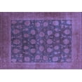 thumbnail image 1 of Ahgly Company Machine Washable Indoor Rectangle Oriental Blue Industrial Area Rugs, 7' x 10', 1 of 4