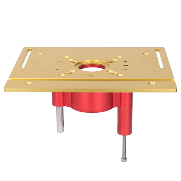 Plataforma de Elevación de Enrutador Placa Base de Inserción de Sierra de Mesa de Enrutador de aleación de Aluminio con Varilla de Soporte de Acero Inoxidable Rango de ANGGREK Otros