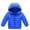 Blue, variant on Liyamei Winter Child Kids Solid Color Hoodie Zipper Coats Keep Warm Jacket Clothes Boys Down Coat Size 2-3 Years