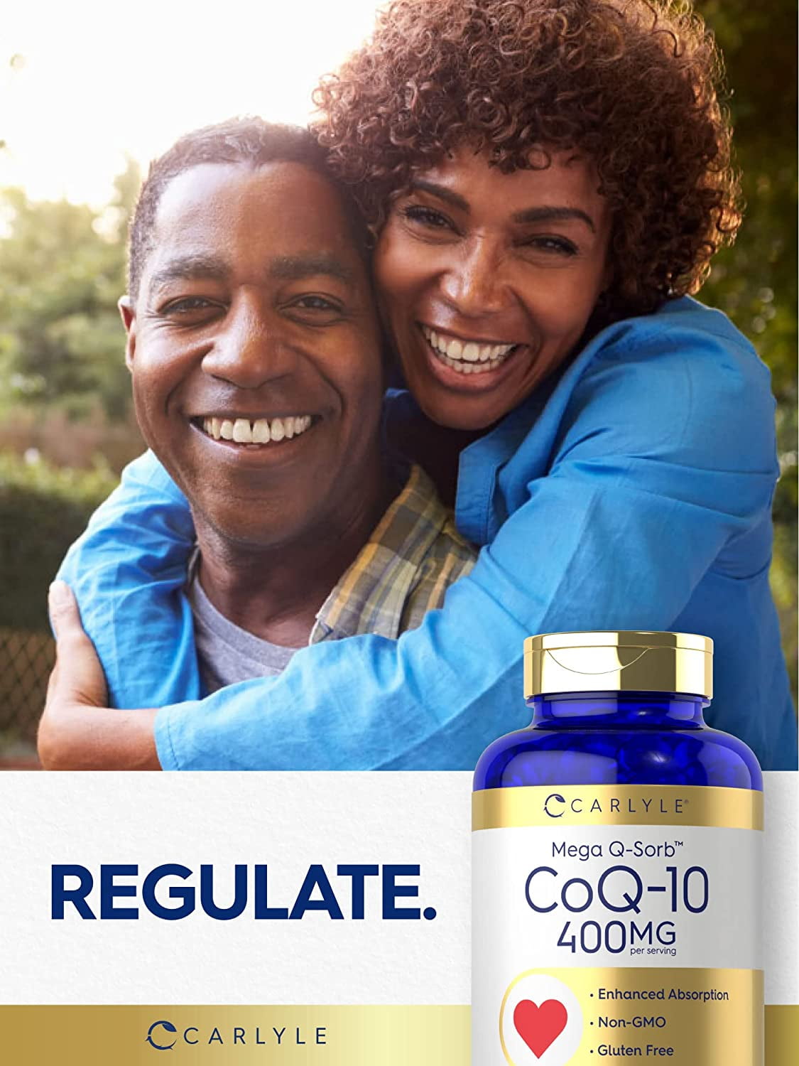 Coq10 400mg | 200 Softgels | High Absorption Coenzyme Q10 | by Carlyle