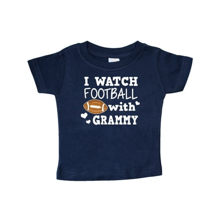 

Inktastic I Watch Football with My Grammy Gift Baby Boy T-Shirt
