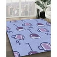 thumbnail image 2 of Ahgly Company Indoor Rectangle Patterned Jeans Blue Area Rugs, 5' x 8', 2 of 6