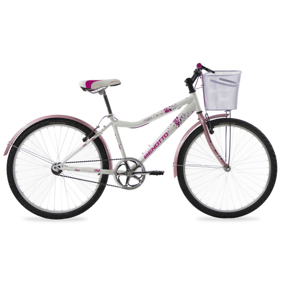 Bicicleta de Montaña Benotto Kyra R26 1V Blanco Rosa Mujer