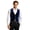 Royal Blue, variant on Men's Velvet Victorian Prince Waistcoat Sleeveless Gold Trim Double Breasted Suits Vest Formal Tailcoat Jacket Red L