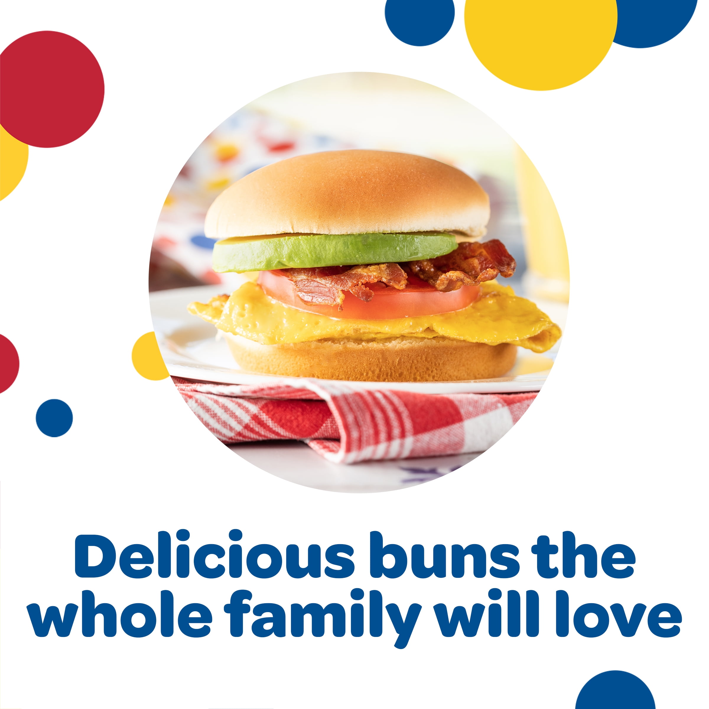 Wonder Bread Hawaiian Buns, White Bread Hamburger Buns, 15 oz, 8 Count