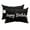 Black, variant on Outdoor Chair Pillow Headrest for Patio Pool Chaise Lounge, Grass Green Birthday Recliner Head Pillow, Colorful Confetti Ribbons Polka Dots Classroom Waterproof Neck Lumbar Pillows & Insert 11x16x1