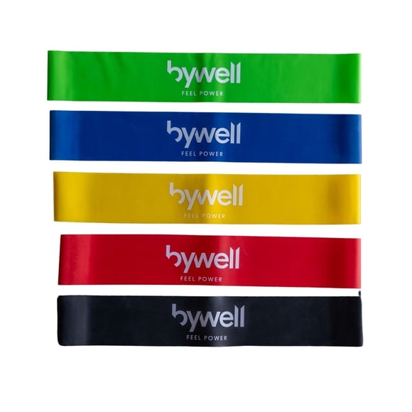 Set De Bandas De Resistencia Bywell Yoga Pilates 5 Niveles