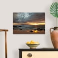 thumbnail image 4 of Great Big Canvas "Hawaii, Maui, Makena, Cloudy Sunset At Big Beach"  by Jenna Szerlag Peach Gray   Wrapped Canvas Print Wall Artwork, 4 of 7