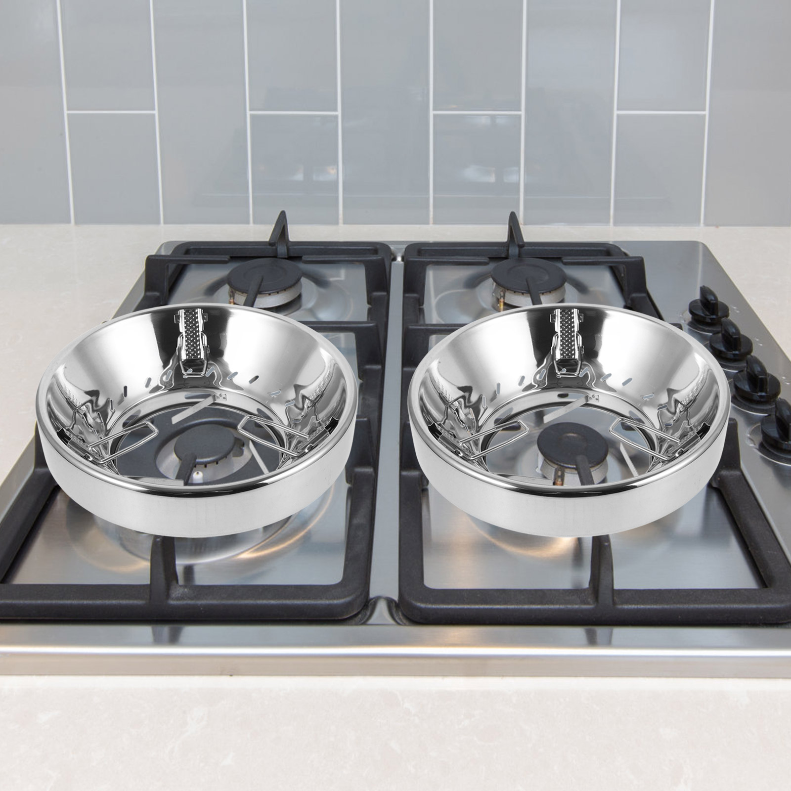 jojofuny 1Set Wok Support Stand for Gas Range Use and Kitchen 11.8X6.8X3.9in