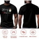 thumbnail image 5 of Camisetas gráficas informales de manga corta con diseño de muñeco de nieve de Feliz Navidad para hombre, 5 of 8