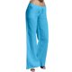 thumbnail image 1 of Pantalones largos de algodón con cintura elástica y pierna ancha para mujer, 1 of 8