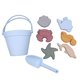 thumbnail image 5 of Juguetes de playa para niños, juguetes de arena de silicona, juego de cubo de playa portátil y versátil para juegos de regalo, ideal para actividades de verano en el jardín y Azul claro, 5 of 8