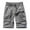 Dark Gray, variant on Athletic Shorts for Men, Men's Summer Fashion Solid Color Elastic Waist Shorts Pocket Cargo Shorts