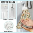 thumbnail image 6 of ZIATUBLE Floral Kitchen Hand Towels with Hanging Loops Hand Towels for Bathroom Easy to Install Hanging Dish Towels Set 2 Pack Breathable Dish Towel Hand Towels Lightweight Hand Tie Towel, 6 of 7