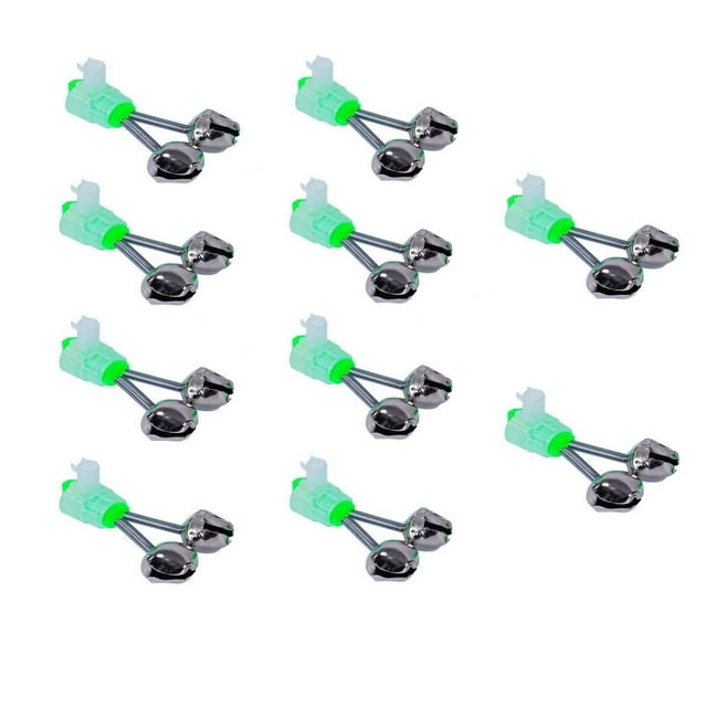 Shakven 10 Fishing Bells Clips Fishing Bells For Rods Fishing Fish Alarm Fishing Bells Clips Fishing Rod Alarm With Alert Bells Fish Indicators