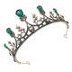 thumbnail image 5 of unbranded 1Pc Rhinestone Decorated Green Wedding Crown Hairband Bridal Accessory for Celebrations, 5 of 8