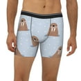 thumbnail image 2 of Rateoe Playful Walrus Wonders Print Men’s Underwear Boxer Briefs Soft Comfortable Underwear Boxer Briefs, Long Leg Briefs,Anti-chafing Boxer Briefs, 2 of 7