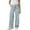 BU2, variant on Women's Distressed Wide Leg Denim Pants with Comfortable High Waist Bottom and Retro Flared Design for Casual Wear Black M