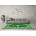 thumbnail image 3 of Ahgly Company Indoor Round Medallion Emerald Green Traditional Area Rugs, 7' Round, 3 of 4