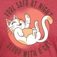 thumbnail image 3 of CafePress - Sleep With A Cat T Shirt - Mens Tri-blend T-Shirt, 3 of 4