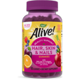 thumbnail image 1 of Nature's Way Gomitas Alive! para Cabello, Piel y Uñas, Colágeno y Biotina, Vitaminas Antioxidantes C y E, Sabor a Fresa, 60 Gomitas, 1 of 7