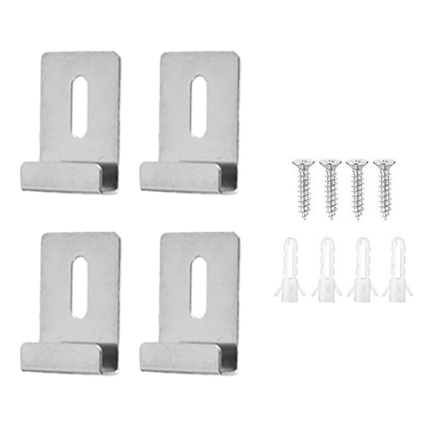 Heavy Duty Mirror Clip Metal Mirror Clips Wide Channel Mirror Hanger Clip Kit for Rustproof Load-bearing Wall Mounting Large Heavy Retainer Clips