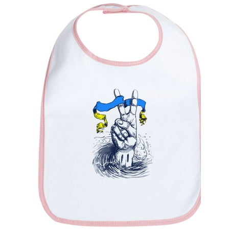 

CafePress - Pro Ukraine Support Ukrainian Flag Peace - Cute Cloth Baby Bib Toddler Bib