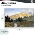 thumbnail image 4 of Stupell Industries Transitional Mountain Divide Valley White Framed Giclee Art, 18 x 12, by Alonza Saunders, 4 of 8