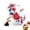 Red, variant on Blue and White Porcelain Tea Strainer with Stand, Ceramic Tea Infuser with Drip Tray, Traditional Chinese Floral Tea Filter with Gold Handle, for Loose Leaf Tea, 2 Styles