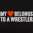thumbnail image 3 of CafePress - My Heart Belongs To A Wrestler Women's Dark T Shir - Women's Traditional Fit Dark T-Shirt, 3 of 4