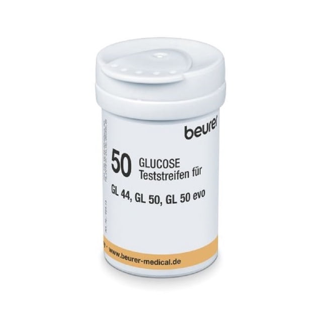 50 Tiras Reactivas P/ Glucómetros Gl44 Gl50 Gl50 Evo Beurer Beurer TR44